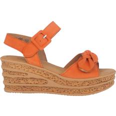 Gabor Bred Sandaler Gabor Læder Damesandaler Kollektion - Orange