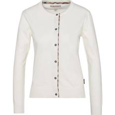 Barbour Trøjer Barbour Bomuld Strikket Cardigan Bredon Uld Sweatshirt - Hvid