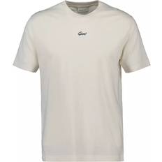 Gant Beige Overdele Gant Herre Small Graphic T-shirt - Cream
