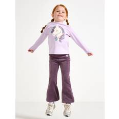 Lila Leggings Lindex Utsvängda Velour Leggings