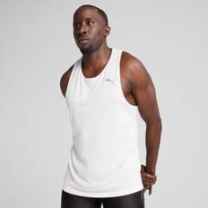 Puma Herr Linnen Puma Raceday Ultraspun Singlet Top - White