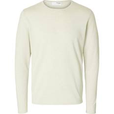 Selected Homme Herr Tröjor Selected Homme Slhrome Ls Knit Crew Neck Noos - Gray
