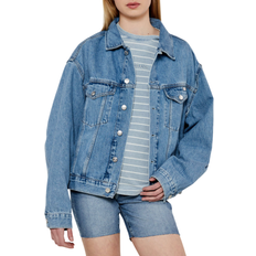 Calvin Klein Dam Ytterkläder Calvin Klein Boxy Denim Jeans Jacket - Blue