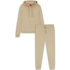 Bomull Kostymer HUGO Two-Piece Relaxed Fit Tracksuit With Contrast Logos