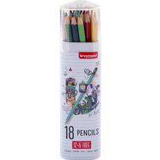 Colored Pencils Tin 12 And 6 Free