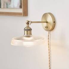 Churchgate Shilton Adjustable Plug In Gold Wall light