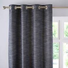 Churchgate Swithland Herringbone Eyelet Curtains Navy