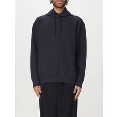 Emporio Armani Jumpers Emporio Armani ASV Jersey Lyocell Blend Hooded Sweatshirt - Blue
