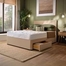 Silentnight Bed Packages Silentnight Everyday Mattress and Divan Set Sandstone