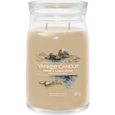 Amber Scented Candles Yankee Candle Amber & Sandalwood Brown Scented Candle 567g