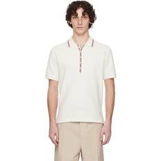 Thom Browne Waffle Cotton Polo Natural White