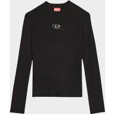 Diesel Knitted Sweaters Jumpers Diesel K-Zackary Round Sweater Ribbed Crew - Black