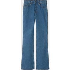 Burberry Jeans Burberry Bootcut Bomuld Bootcut Jeans Med Logo Nitter - Blå