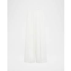 Max Mara Long Wide Leg Trousers - White