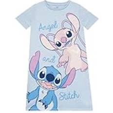 Nattlinnen Barnkläder Disney Lilo och Stitch Nattlinne Angel Stitch Kortärmad Nattklänning - Blå