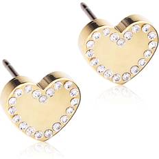 Blomdahl Golden Titanium Brilliance Sweetheart 8 mm - Titan Guld