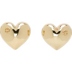 Gold Heart Earrings - Gold One