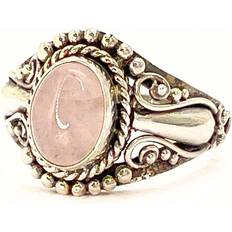 Agat Ringar Bali Ring Silver Filigran Rosenkvarts -