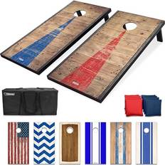 Cornhole GoSports 4 x 2 ft Rustic Design Cornhole Game Set