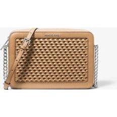 Michael Kors Axelremsväskor Michael Kors Set Large Woven Crossbody Bag - Brown