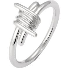 Ring Ring Draht 925 Sterling Silber - Silber