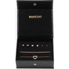 Montini Smyckesset Montini Smyckeset Armband Örhängen Guldfärg
