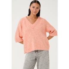 Orange - Stickade tröjor Kaffe Kaemilie Pullover - Orange