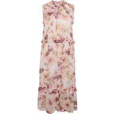 Part Two Kjoler Part Two Riyanapw Uld Flower Kjole - Beige/Creme/Brun/Pink