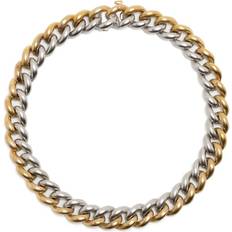 Men - Yellow Bracelets Shay Medium Two-Tone Link Bracelet Medium - Silver