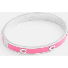 Coach Pegged Signature Hinged Bangle
