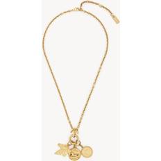 Chloé Charms Necklace Gold 100% Brass