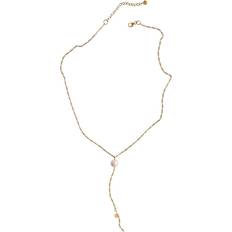 Stine A Guld Halskæder Stine A Callas Y-Shape Halskæde Gold Plated Pearl Drop - Guld One Size