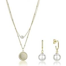 Stainless Steel - Women Jewellery Sets Isabella Ford Necklace Bracelet Earrings Set June Pearl
