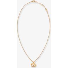 Women - Yellow Necklaces Valentino Garavani Oval Metal Necklace