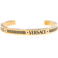 Gula - Herr Armband Versace Armband Med Ingraverad Logotyp - Yellow
