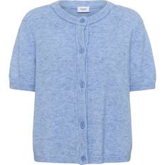 Uld Trøjer Saint Tropez Cardigan Uld Kortærmet - Blå