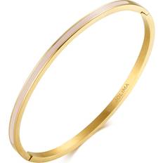 Poppy Mini Bangle Nude Gold
