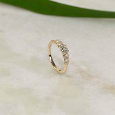 Förlovningsringar - Återvunna material sisi copenhagen Seven-Stone Trellis Diamond Ring YG -