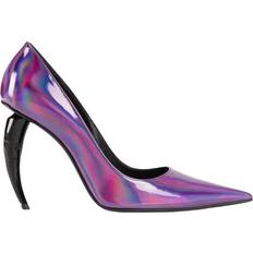 Roberto Cavalli Holografisk Tiger Tand Stiletto Pumps - Purple