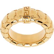 Versace Ringar Versace Ring Med Ett Distinkt Grekiskt Mönster - Yellow