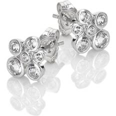 Topaz - Women Jewellery Hot Diamonds Sterling Silver Tender Cluster Earrings - White Topaz