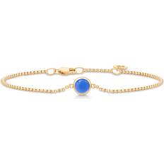 Blå Smykker Julie Sandlau Primini Bracelet Kædearmbånd - Gul