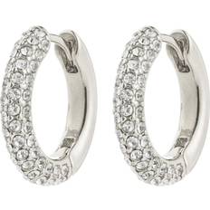 Pilgrim Sølv Øreringe Pilgrim Medium Hoops Silverplated - Silver Plated