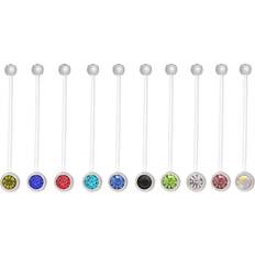 Piercinger Tomtop Jms Navle Navle Ring Graviditet Fleksibel Klar - Flerfarget