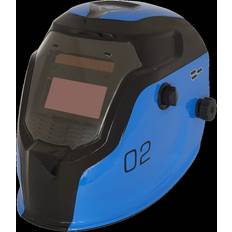 Safety Helmets Sealey Auto Darkening Welding Helmet Shade 9-13 - Blue