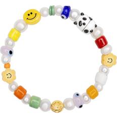 Nialaya Armband Nialaya Panda Pearl Bracelet Herr Armband - Multi