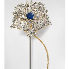 Blue - Women Brooches Dolce & Gabbana Sicily Brooch 18-carat Yellow White Gold Gold