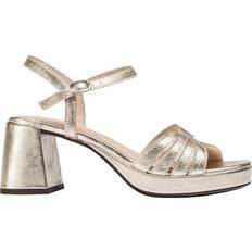 Wonders Sandaler med hæl Wonders G-6810 Golden Leather Sandals Uld - Gul