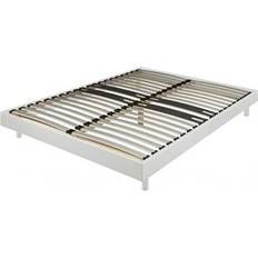 Lits Réglables Ebac Sommier Déco Kit Pieds 160x200 Blanc Lit Réglable