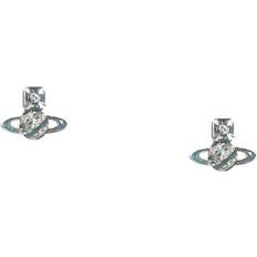 Vivienne Westwood Smycken Vivienne Westwood Silver Orb Örhängen Med Kristaller - Gray